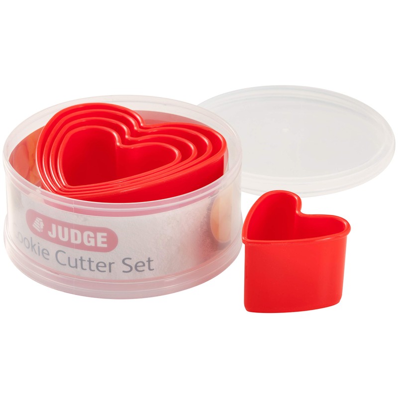 judge Kitchen 5 Piece Heart Cutters