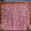 Dusty Pink Backdrop Curtain for Parties Wedding Wrinkle Free Pink