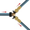 Mdlufee 3/4 inch Tap Y Splitter, Brass Manifold Two Way