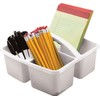 Teacher Created Resources White Portable Plastic Storage Caddy 6-Pack for