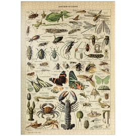 MyPuzzle Arthropods for Everyone, Vintage Art Poster, Adolphe Millot - Premium 1000 Piece Puzzle - MyPuzzle Special Collection by Havana Puzzle Company