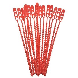 VEPATIM 100 Quick Ties Flash Binder Length 190 mm Resealable Red