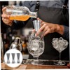 LIFKOME 3Pcs Stainless Steel Double Jiggers Cocktail Cups Elegant Bar