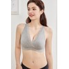 HIHOSSI Cotton Adjustable Lace Nursing Bra - Pregnancy Nursing Bra
