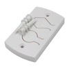White Two Button Cover Plate, Inside Control Unit, for Wayne