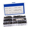Baluue 282pcs Siding Nail High Strength Metal Screws Head Box
