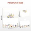 100 Pcs Watercolor Wildflower Place Cards - Tented Folding Seating
