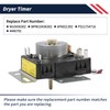 W10436302 Promrmr Dryer Timer Replace WPW10436302 4446791 Fit for Whirlpool