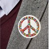 stika.co World Peace Badge Peace Pin Button Badge United Against