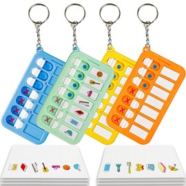 Lost Items Checker, Belongings Checklist, Checklist, To Do List, Set of 4, Children, Time Management, To Do List Checklist Board, Habits, Confirmation, Portable, Convenient Planning Card Keychain,