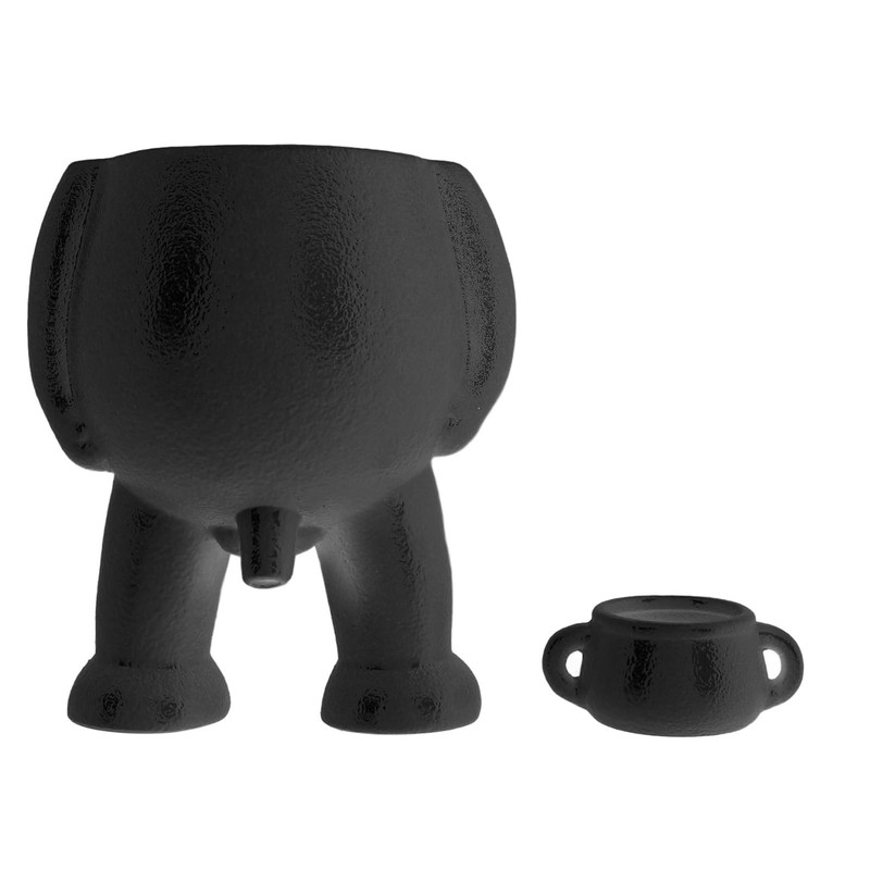 Ceramic Flower Pot with Funny Peeing Man Design - Unique