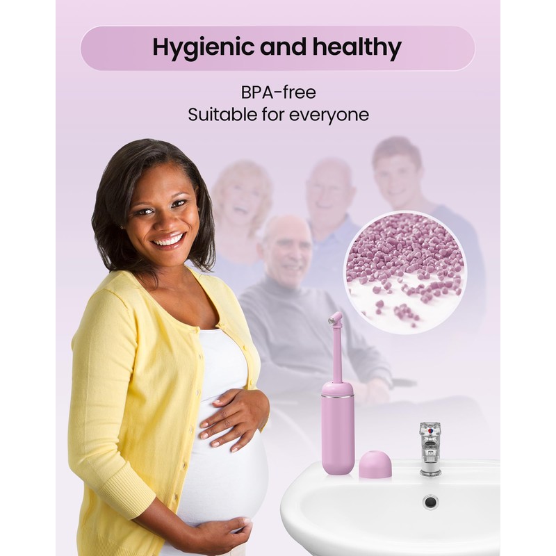 Portable Bidet for Travel & Camping - Manual Squeeze Handheld