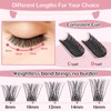 Cluster Eyelashes, Pack of 72 Individual Eyelashes, Eyelash Clusters, DIY