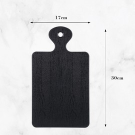 Galicja Molly Plastic Chopping Board, Kitchen Board, Plastic Chopping Boards, Plastic Chopping Boards, Plastic Chopping Board, Kitchen Cutting Mat, 30 x 17 x 0.5 cm, Anthracite
