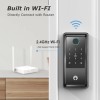 Alexa/Google Assisant/Tuya app G6 Fingerprint Smart Lock, 6 in 1