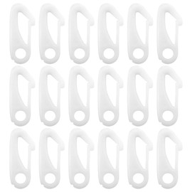 WMUVAZA Flagpole Clip Carabiner Hook, Pack of 15 Carabiner Hooks, Plastic Carabiner, Flag Hooks for Flagpole, Carabiner Made of Plastic Flag Carabiner Hook, Flag Pole