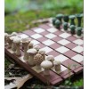 MoonKnight Corner Forest Chess Set - Log and Mushroom Chess