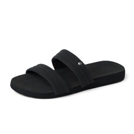 Reef Women's Cushion Breeze Kya Slide Sandal, Black, 8
