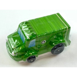 Brainy Baby Green Flashcar Friends Wooden Flashcard Recycling Truck Toy