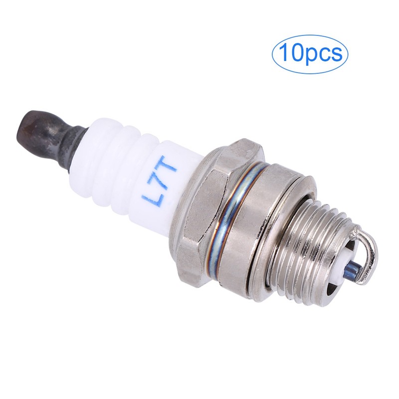 10PCs Sparking Plug Chainsaw Accessories Lawn Mower Parts Brass Ceramic