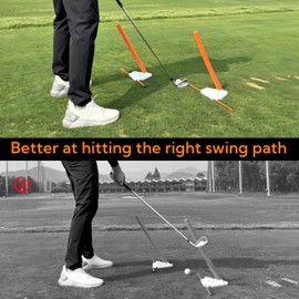 CHASEYAW Golf Calibration Triangle Disc, Golf Calibration Disc, Correct Golf Swing and Putting Exercise, Made of Durable ABS Material, Help Golfers to Improve Their Swing Accuracy and Consistency.