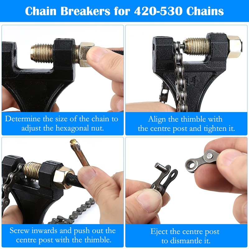 TNSLAND Chain Separator, Chain Separator Chain Riveter Motorcycle, Chain Separator