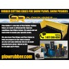Heavy Duty 1" Rubber ATV/UTV Snow Plow - Rubber Cutting