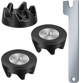 BCHKO 3 x Blender Coupler Replacement Parts, Coupling 9704230, Compatible with KitchenAid Models KSB52, KSB5, 5KSB52 and 5KSB5 (Mounting Key Included)