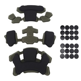 Helmet Padding Helmet Liner System Sponge Cushion Foam Pads Replacement Universal Padding Inner Protective Pads Set Kit OD Green