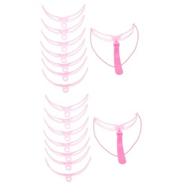 FOMIYES 6 Sets Handheld Eyebrow Stencils 10 Shapes Reusable Easy to Clean Travel-friendly Brow Stencil Set