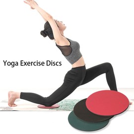 SagaSave Exercise Sliders Fitness Discs, Workout Sliders Disc, Gliding Discs for Full Body Workout, Fitness & Home Exercise Equipment Use on Carpet Wood or Tile-Red