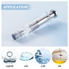 OLYCRAFT 10pcs 1ml Glass Syringes Reusable Syringes Glass Laboratory Syringes