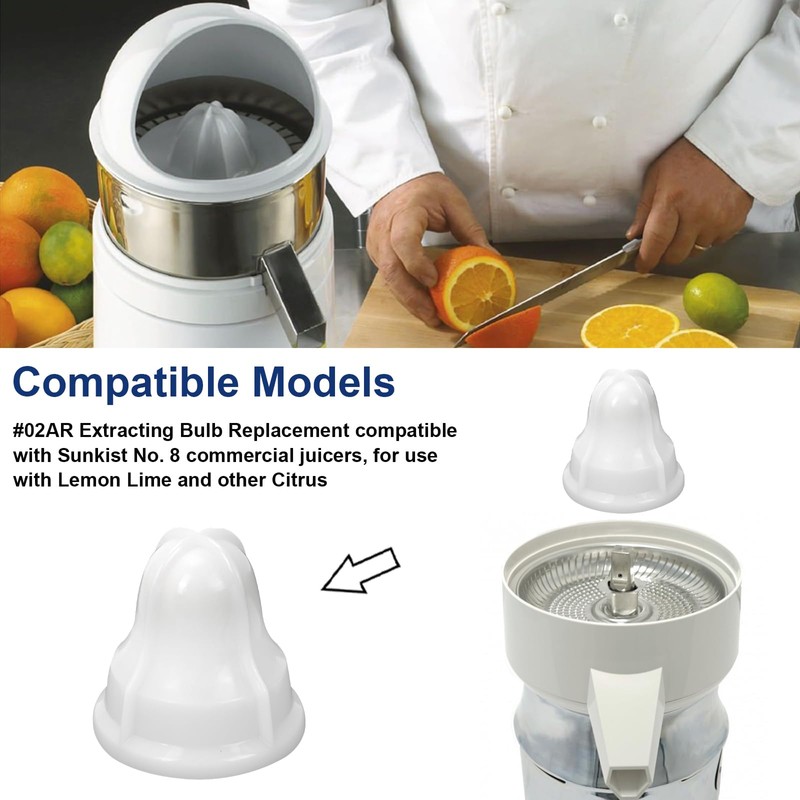 Lemon/Lime Extracting Bulb replacement for Sunkist No. 8 Commercial citrus