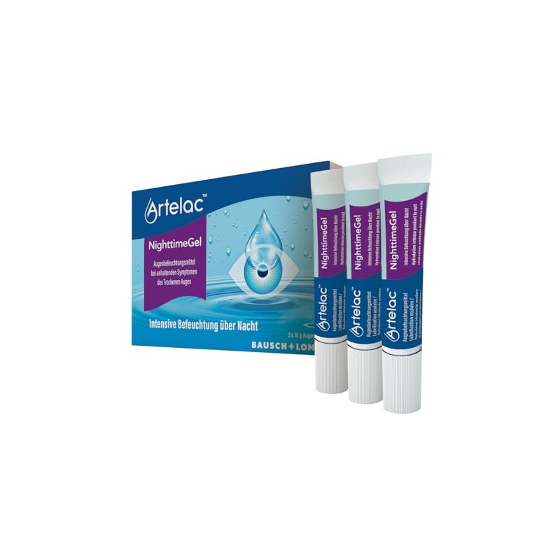 Artelac Nighttime Gel for Dry Eyes - 3 Pack