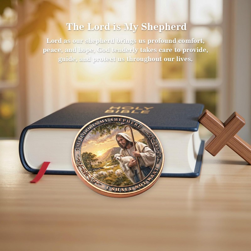 The Lord is My Shepherd Protection Prayer Pocket Token Inspirational