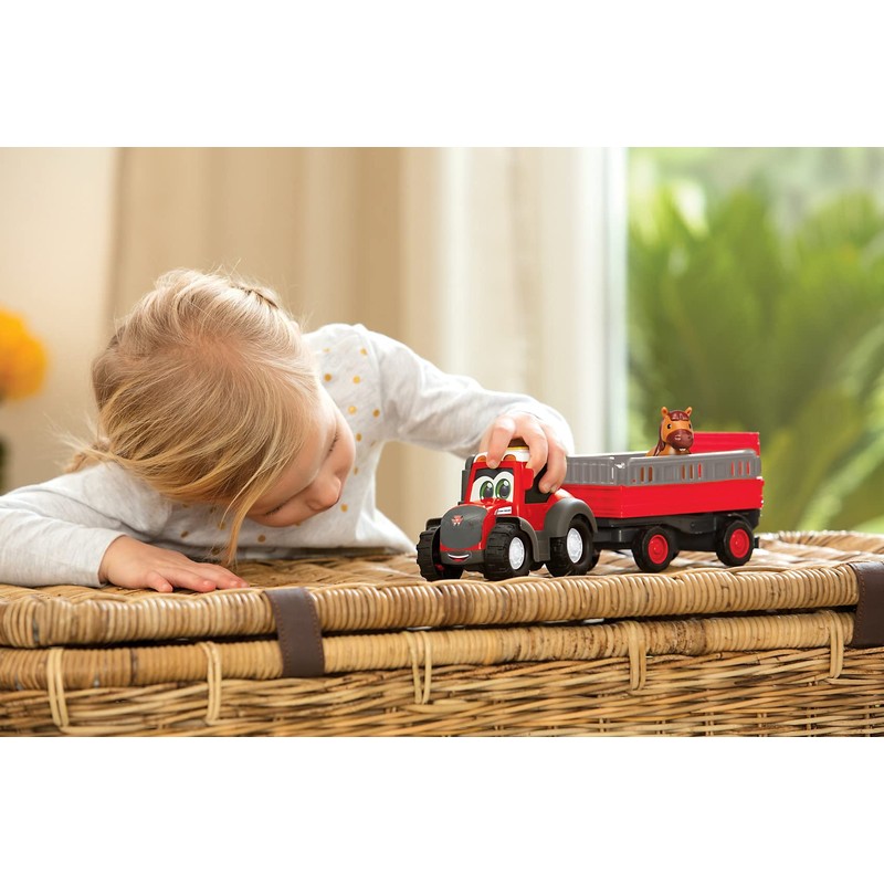 DICKIE toys 204115002 ABC Massey Ferguson Animal Trailer