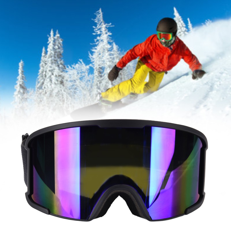 Ski Windproof Glasses Goggles Double Layer Anti Fog Sphere Large