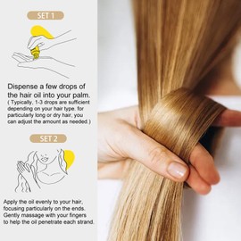 SAPHUS Hair Oil - Hair Heat Protectant Oil for Frizz Control - Boost Hair Shine & Smooth Split Ends - Color Safe Formula - Paraben, Phthalate and Sulfate Free (1 fl oz)