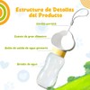 TAKAGI Botella de Agua para Perros 600 ml, Portátil, Antifugas