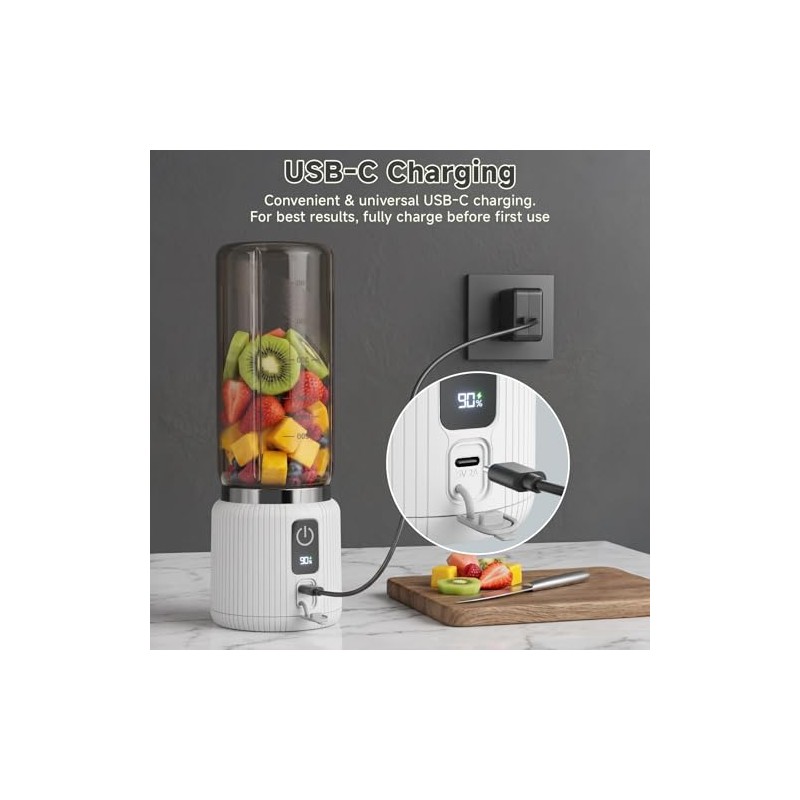 COKUNST Portable Blender for Smoothies and Shakes with LED Display