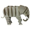 Fridolin 3D Paper Model Elephant Grey