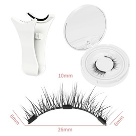 RTRTGS Magnetic Eyelashes, Magnetic Eyelashes Without Eyeliner, No Glue Required, Magnetic Eyelashes, Magnetic Natural Look with Applicator, Easy to Wear and Remove