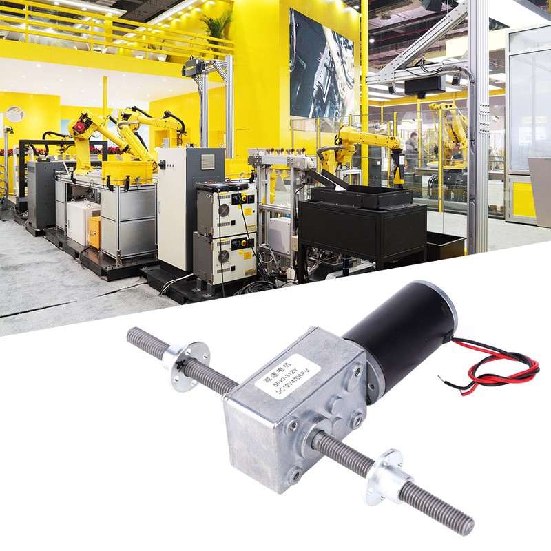 Worm Gear Motor Right and Left Hand Shaft Coaxial M8