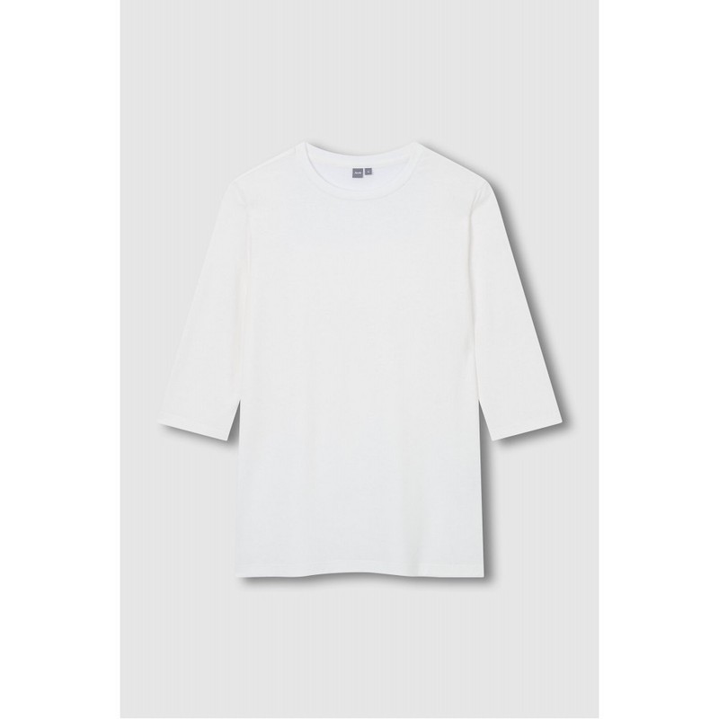JAJU [JAJU/자주] Women's Soft 5-Part T-shirt_White