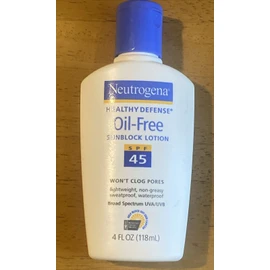 Neutrogena Healthy Defense Oil-Free SPF 45 Sunscreen Sunblock Lotion 4 oz NEW