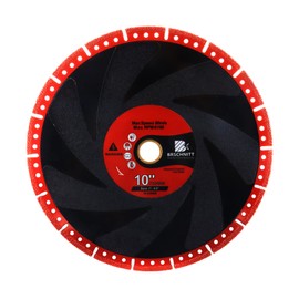 Metal Cutting Diamond Blade 10"- BRSCHNITT 250mm All-Purpose Diamond Saw Blade for Rebar Sheet Metal Angle Iron Stainless Steel Concrete.
