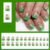 St. Patrick's Day Press on Nails Short Square Fake Nails