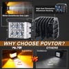 POVTOR Side Shooter LED Pod Lights - 4 inch Off