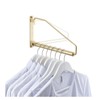 Folding Wall Mounted Clothes Hanger Rack Clothes Hook Solid Brass
