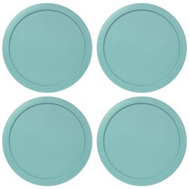MRX Solutions 4 Replacement Lids Covers for Pyrex 2-Cup Containers, 5-Inch  7200-PC TURQUOISE